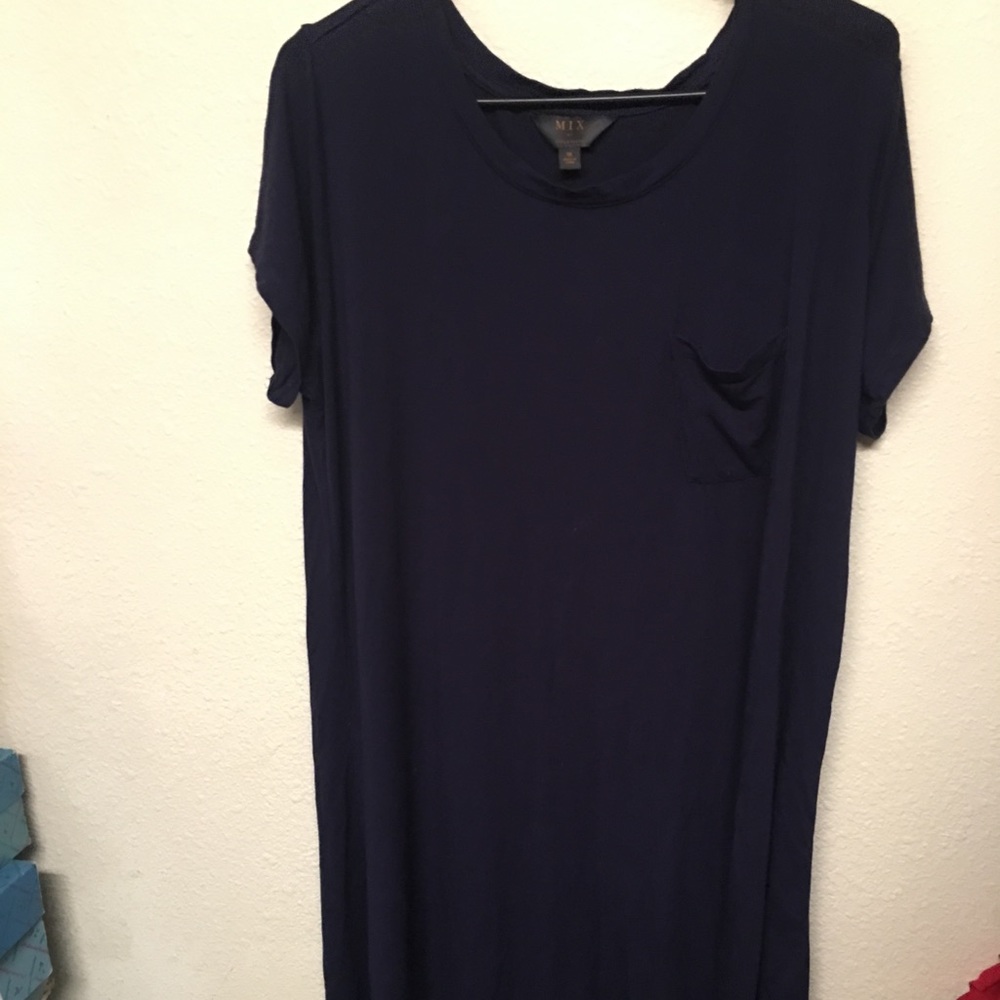 Women’s navy blue dress by Mix - casual